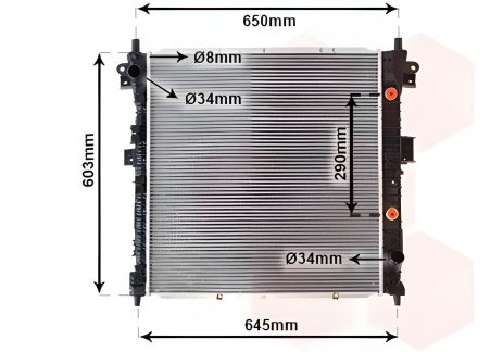 Охолоджуючий радіатор SSANGYONG KYRON, VAN WEZEL (81002105) Охолоджуючий радіатор SSANGYONG KYRON, VAN WEZEL (81002105)