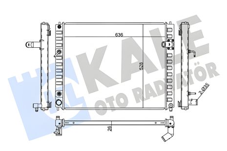 Охолоджуючий радіатор INFINITI FX, KALE OTO RADYATOR (354220) Охолоджуючий радіатор INFINITI FX, KALE OTO RADYATOR (354220)