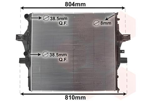 IVECO Радиатор охлаждения 28002125, VAN WEZEL (28002125) IVECO Радиатор охлаждения 28002125, VAN WEZEL (28002125)