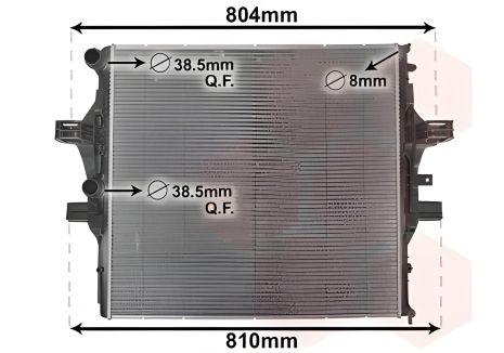 Радіатор охолодження IVECO, VAN WEZEL (28002125) Радіатор охолодження IVECO, VAN WEZEL (28002125)