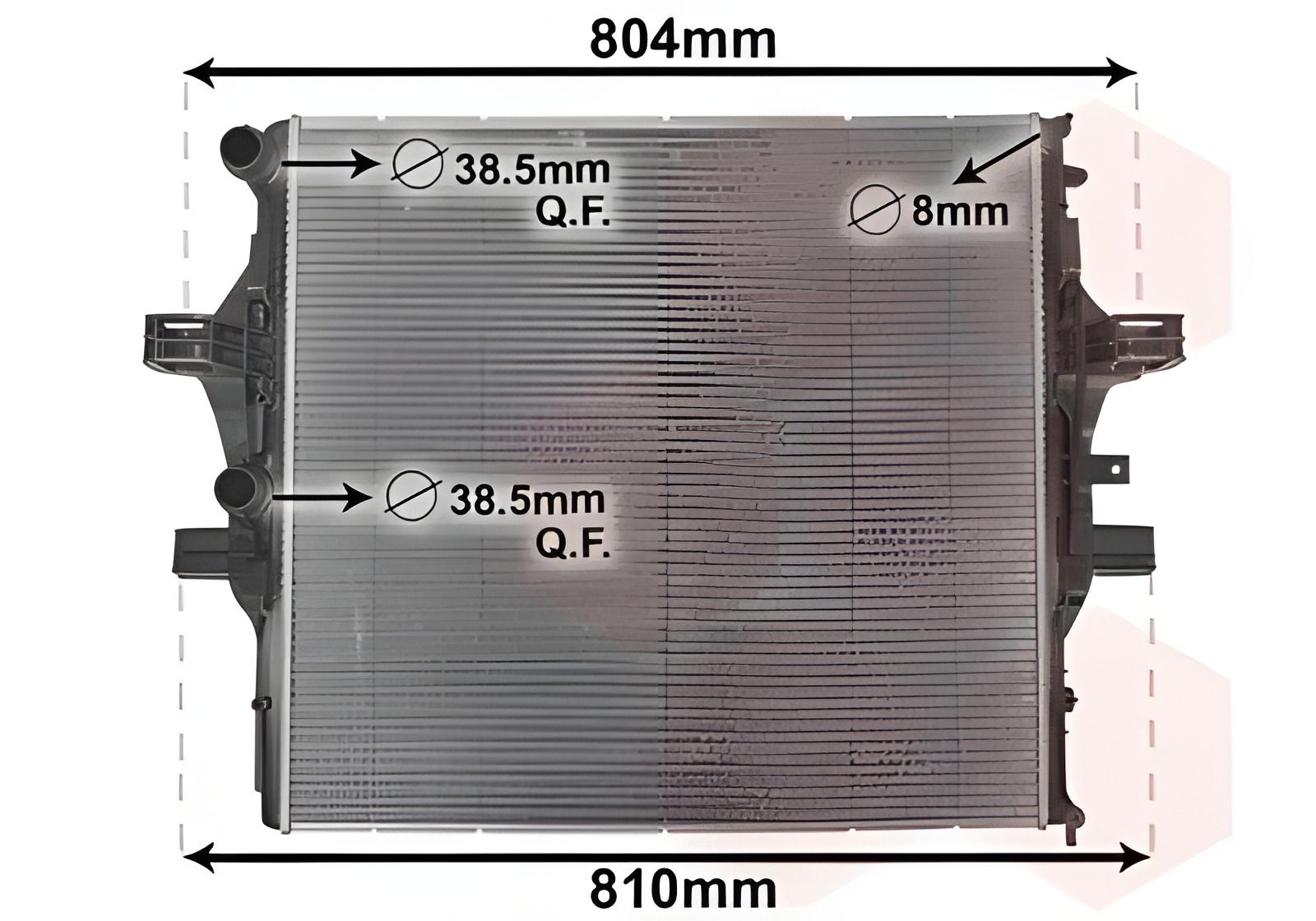 Радіатор охолодження IVECO, VAN WEZEL (28002125) Радіатор охолодження IVECO, VAN WEZEL (28002125)