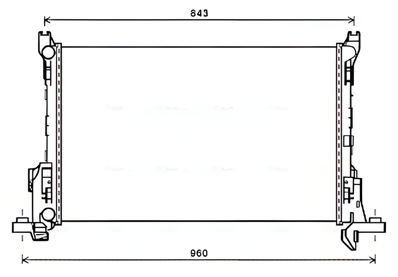 FIAT TALENTO радіатор охолодження, AVA COOLING (RT2623) FIAT TALENTO радіатор охолодження, AVA COOLING (RT2623)