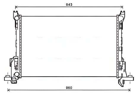 FIAT TALENTO радіатор охолодження, AVA COOLING (RT2623) FIAT TALENTO радіатор охолодження, AVA COOLING (RT2623)