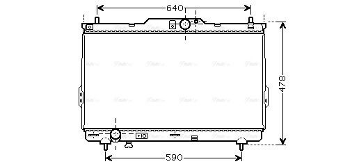 Радіатор охолодження HYUNDAI SANTA, AVA COOLING (HY2113) Радіатор охолодження HYUNDAI SANTA, AVA COOLING (HY2113)