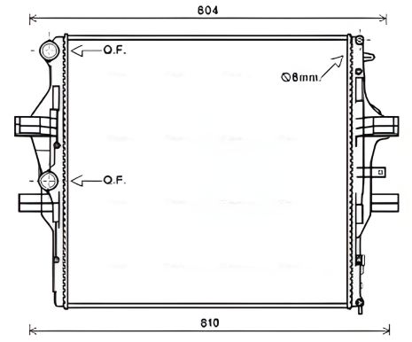 Радіатор охолодження для IVECO DAILY, AVA (IV2125) Радіатор охолодження для IVECO DAILY, AVA (IV2125)