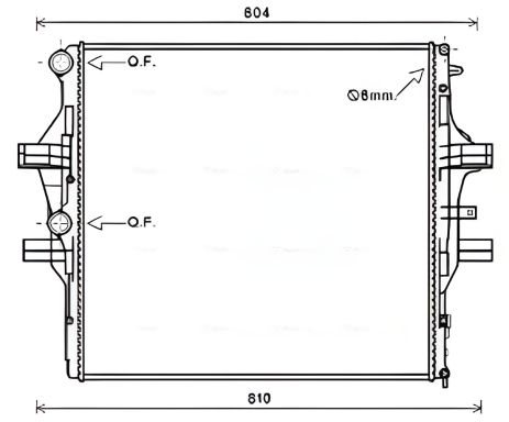 Охлаждающий радиатор IVECO DAILY, AVA (IV2125) Охлаждающий радиатор IVECO DAILY, AVA (IV2125)