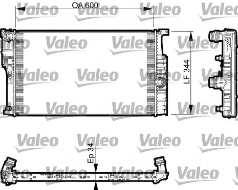 Охлаждающий радиатор BMW 2, VALEO (735493) Охлаждающий радиатор BMW 2, VALEO (735493)