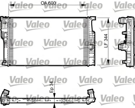 Охлаждающий радиатор BMW 2, VALEO (735493) Охлаждающий радиатор BMW 2, VALEO (735493)