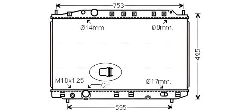 Радіатор охолодження для HONDA ACCORD, AVA COOLING (HD2300)