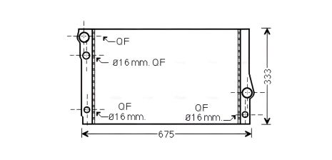 Радіатор охолодження BMW 5, AVA (BW2354) вища якість Радіатор охолодження BMW 5, AVA (BW2354) вища якість