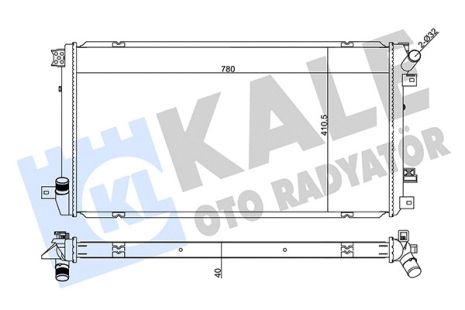 Радіатор охолодження RENAULT MASTER, OPEL MOVANO, KALE OTO RADYATOR (355575) Радіатор охолодження RENAULT MASTER, OPEL MOVANO, KALE OTO RADYATOR (355575)