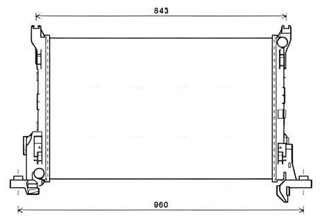 Радіатор охолодження для NISSAN NV300, FIAT TALENTO, AVA COOLING (RT2624) Радіатор охолодження для NISSAN NV300, FIAT TALENTO, AVA COOLING (RT2624)