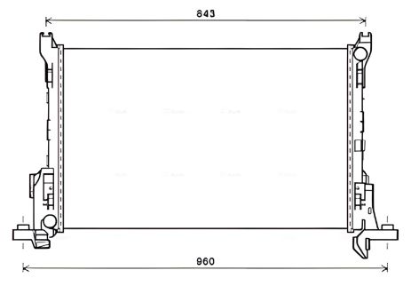 Радиатор охлаждения для NISSAN NV300, FIAT TALENTO, AVA COOLING (RT2624) Радиатор охлаждения для NISSAN NV300, FIAT TALENTO, AVA COOLING (RT2624)