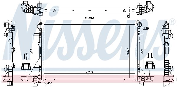 Радіатор охолодження RENAULT MASTER, NISSENS (606411) Радіатор охолодження RENAULT MASTER, NISSENS (606411)