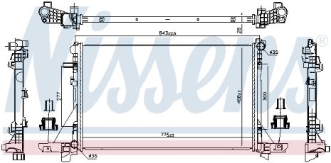 Радіатор охолодження RENAULT MASTER, NISSENS (606411) Радіатор охолодження RENAULT MASTER, NISSENS (606411)