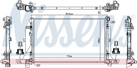 Радиатор охлаждения RENAULT MASTER, NISSENS (606411) Радиатор охлаждения RENAULT MASTER, NISSENS (606411)
