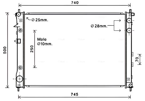 Радиатор охлаждения для SUBARU TRIBECA от AVA COOLING (SU2091) Радиатор охлаждения для SUBARU TRIBECA от AVA COOLING (SU2091)