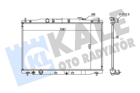 Радиатор охлаждения HONDA CR-V, KALE OTO RADYATOR (347735)