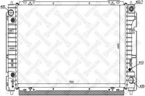 Радіатор охолодження FORD MAVERICK, MAZDA TRIBUTE, STELLOX (1025775SX) Радіатор охолодження FORD MAVERICK, MAZDA TRIBUTE, STELLOX (1025775SX)