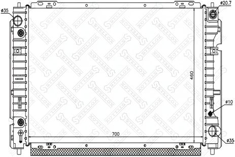 Система охлаждения радиатор FORD MAVERICK, MAZDA TRIBUTE, STELLOX (1025775SX) Система охлаждения радиатор FORD MAVERICK, MAZDA TRIBUTE, STELLOX (1025775SX)