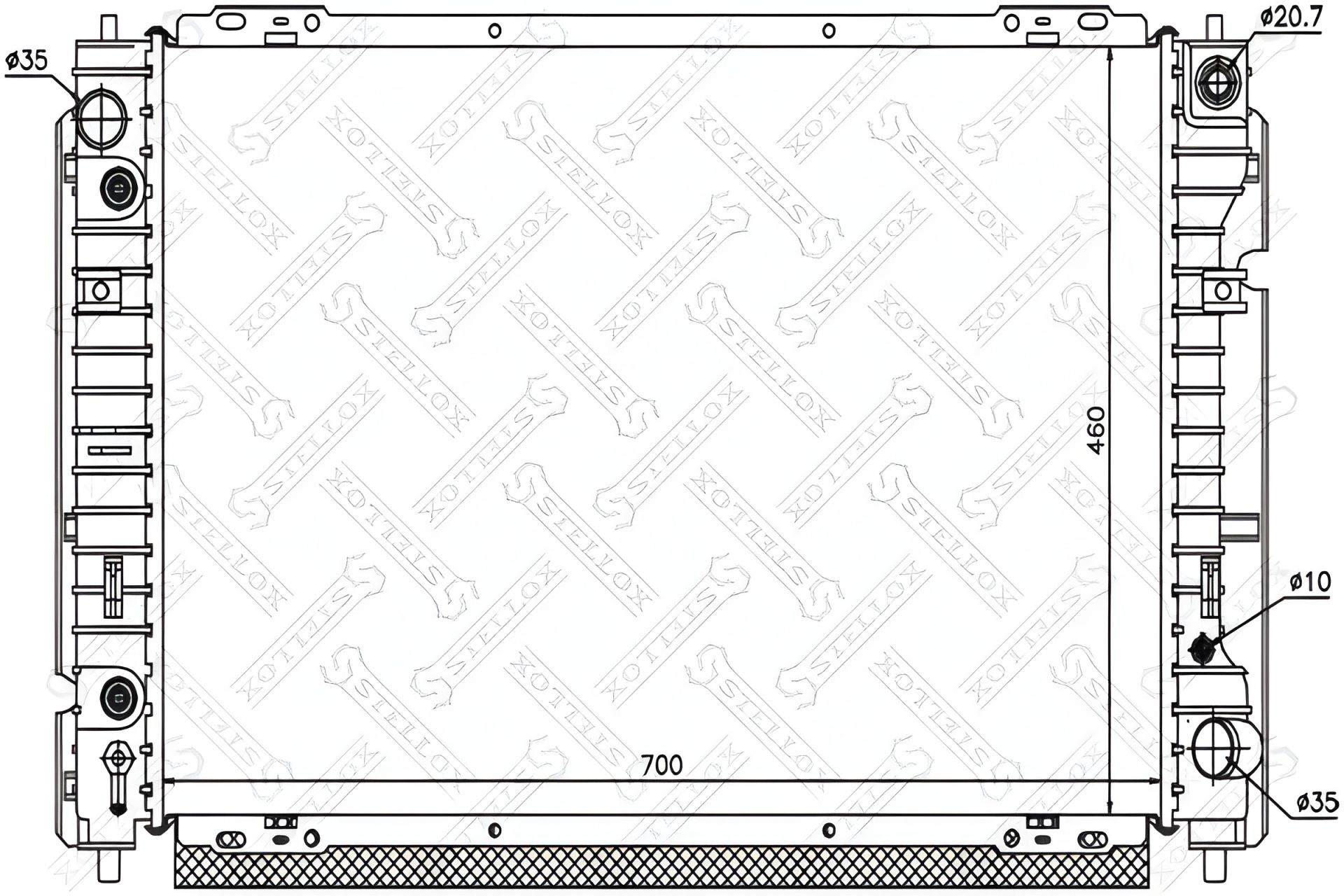 Система охлаждения радиатор FORD MAVERICK, MAZDA TRIBUTE, STELLOX (1025775SX) Система охлаждения радиатор FORD MAVERICK, MAZDA TRIBUTE, STELLOX (1025775SX)