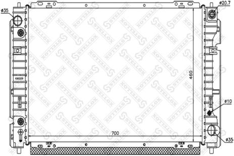 Радіатор охолодження FORD MAVERICK, MAZDA TRIBUTE, STELLOX (1025775SX) Радіатор охолодження FORD MAVERICK, MAZDA TRIBUTE, STELLOX (1025775SX)