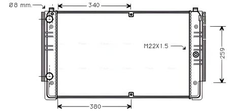 VW CALIFORNIA Радиатор охлаждения, AVA (VNA2149) VW CALIFORNIA Радиатор охлаждения, AVA (VNA2149)