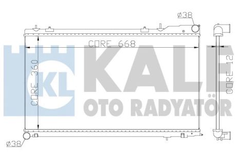 Радиатор охлаждения SUBARU FORESTER, KALE OTO RADYATOR (364900)