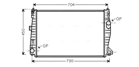 Охолоджуючий радіатор ALFA ROMEO, AVA COOLING (ALA2101)