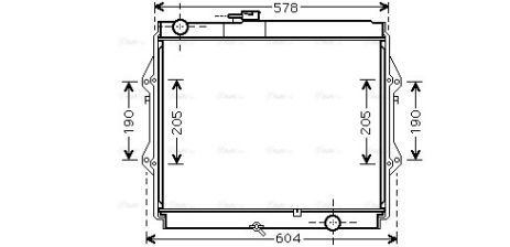 Радіатор охолодження TOYOTA HILUX, AVA COOLING (TOA2642) Радіатор охолодження TOYOTA HILUX, AVA COOLING (TOA2642)
