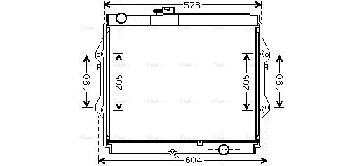 Радіатор охолодження TOYOTA HILUX, AVA COOLING (TOA2642) Радіатор охолодження TOYOTA HILUX, AVA COOLING (TOA2642)