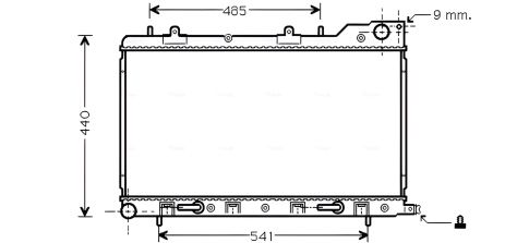 Радіатор охолодження для SUBARU FORESTER, AVA COOLING