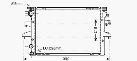 Радиатор охлаждения VW TRANSPORTER, AVA COOLING (VNA2231) Радиатор охлаждения VW TRANSPORTER, AVA COOLING (VNA2231)