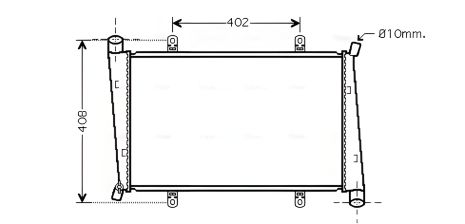Радіатор охолодження Mitsubishi Space, Volvo V40, AVA COOLING (VO2130) Радіатор охолодження Mitsubishi Space, Volvo V40, AVA COOLING (VO2130)