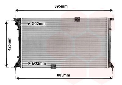 Радіатор охолодження NISSAN PRIMASTAR, OPEL VIVARO, Van Wezel (43002313) Радіатор охолодження NISSAN PRIMASTAR, OPEL VIVARO, Van Wezel (43002313)