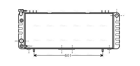 Радіатор охолодження JEEP COMANCHE, AVA COOLING (JE2002) Радіатор охолодження JEEP COMANCHE, AVA COOLING (JE2002)