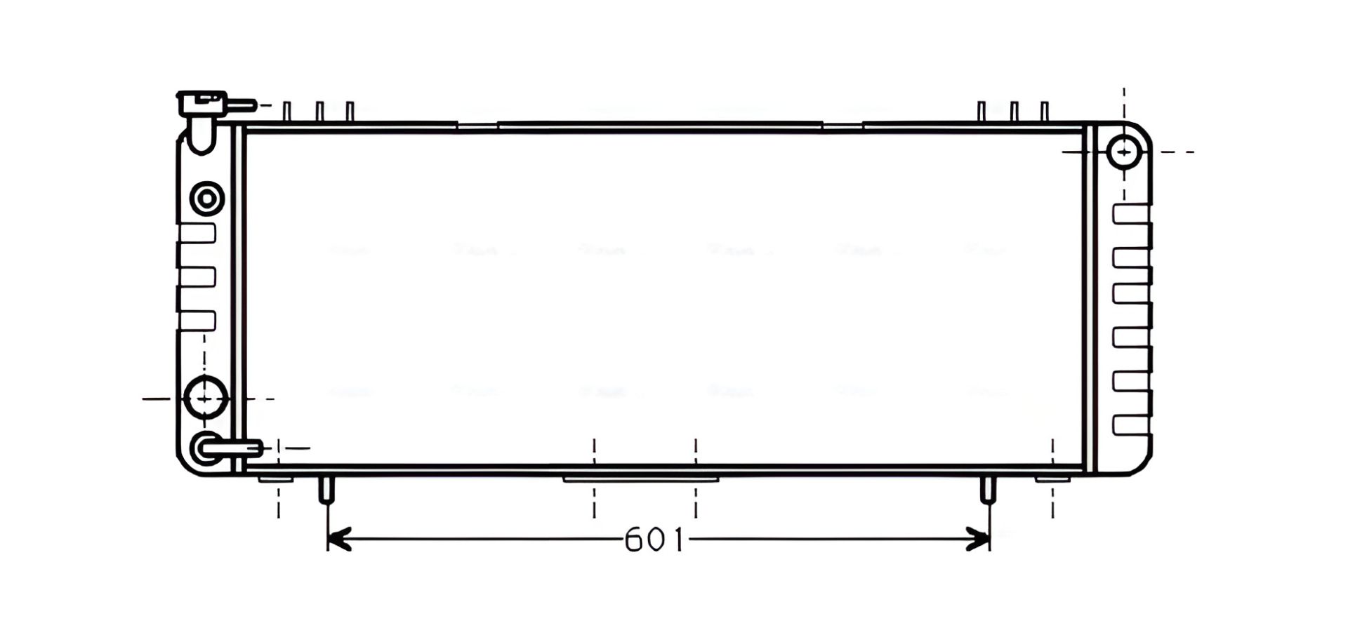 Радиатор JEEP COMANCHE, AVA COOLING (JE2002) Радиатор JEEP COMANCHE, AVA COOLING (JE2002)