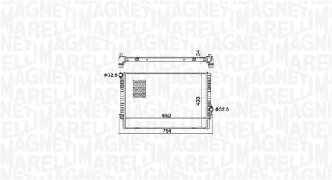 Радіатор охолодження VW ARTEON, SKODA OCTAVIA, MAGNETI MARELLI (350213156200) Радіатор охолодження VW ARTEON, SKODA OCTAVIA, MAGNETI MARELLI (350213156200)