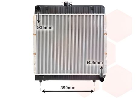 Радіатор охолодження для MERCEDES-BENZ, VAN WEZEL 30002042 Радіатор охолодження для MERCEDES-BENZ, VAN WEZEL 30002042