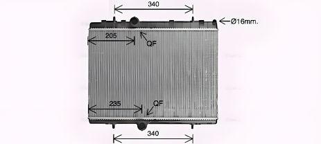 Радіатор охолодження DS DS, PEUGEOT PARTNER, AVA COOLING (CN2328-преміум) Радіатор охолодження DS DS, PEUGEOT PARTNER, AVA COOLING (CN2328-преміум)