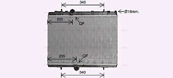 Радиатор охлаждения DS DS, PEUGEOT PARTNER, AVA COOLING (CN2328) Радиатор охлаждения DS DS, PEUGEOT PARTNER, AVA COOLING (CN2328)