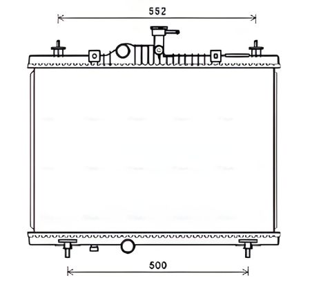 Радіатор охолодження для RENAULT KOLEOS, AVA COOLING (RT2603)