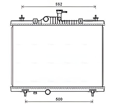 Радіатор охолодження для RENAULT KOLEOS, AVA COOLING (RT2603) Радіатор охолодження для RENAULT KOLEOS, AVA COOLING (RT2603)