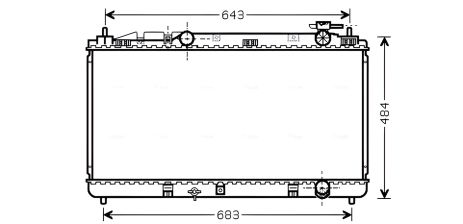 Охолоджуючий радіатор AVA COOLING для Toyota Camry (TO2598) Охолоджуючий радіатор AVA COOLING для Toyota Camry (TO2598)