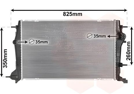 Охолоджуючий радіатор RENAULT SCÉNIC, VAN WEZEL (43002616)