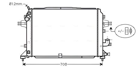Радіатор охолодження для VAUXHALL ASTRAVAN, OPEL ZAFIRA, від AVA COOLING (OL2489) Радіатор охолодження для VAUXHALL ASTRAVAN, OPEL ZAFIRA, від AVA COOLING (OL2489)