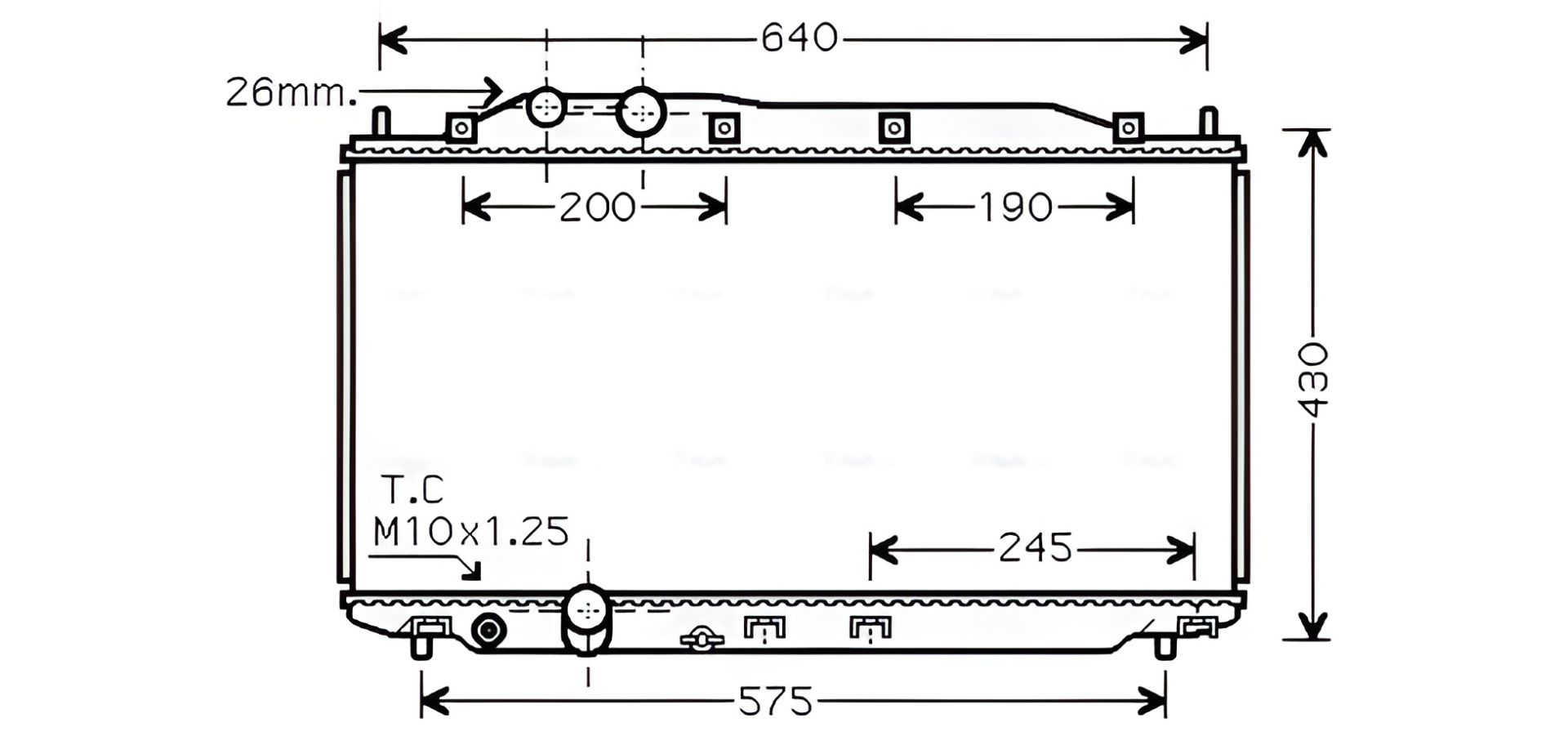 Радіатор охолодження для HONDA CIVIC, AVA (HD2191) Радіатор охолодження для HONDA CIVIC, AVA (HD2191)