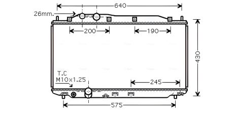 Радіатор охолодження для HONDA CIVIC, AVA (HD2191) Радіатор охолодження для HONDA CIVIC, AVA (HD2191)