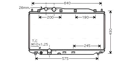 Радіатор охолодження для HONDA CIVIC, AVA (HD2191) Радіатор охолодження для HONDA CIVIC, AVA (HD2191)