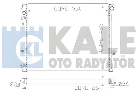 Охлаждающий радиатор SUZUKI GRAND, KALE OTO RADYATOR (365200)